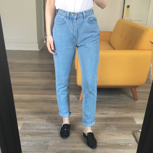 American Apparel Denim - American Apparel high waist, light wash jeans